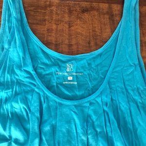 Sleeveless top with banded bottom